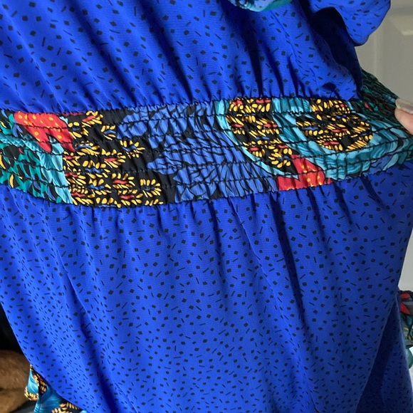 Vintage, 80s, Assorti for Susan Freis ruffle sheer dress - Picture 6 of 11